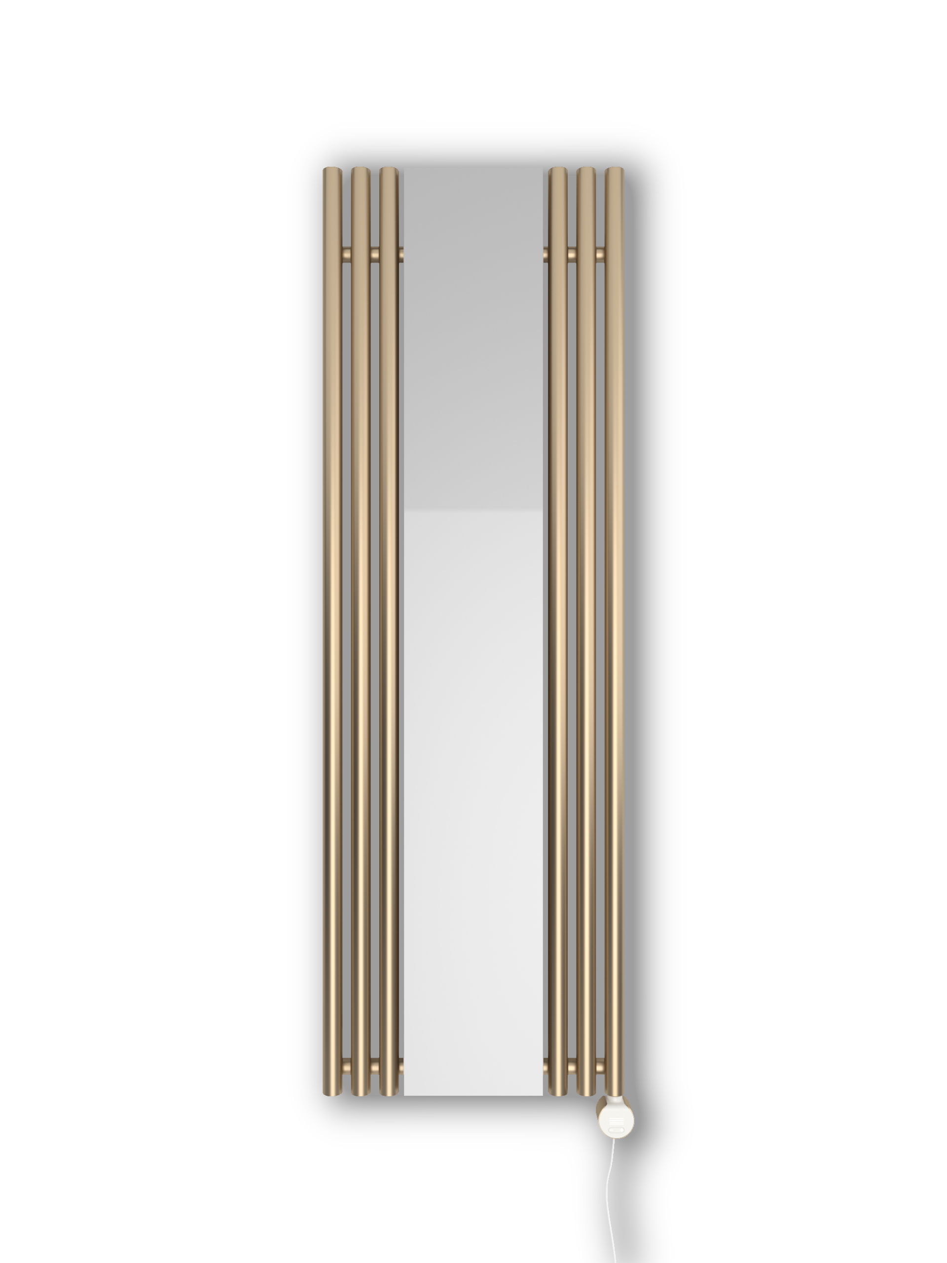Terma Rolo Mirror E designový elektrický koupelnový radiátor, celkový pohled