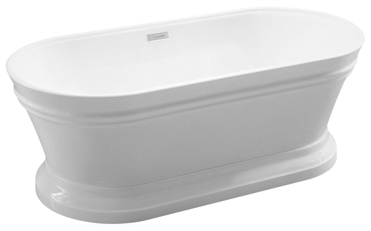 Aqualine ANTIK volně stojící retro vana, 160x79cm, bílá