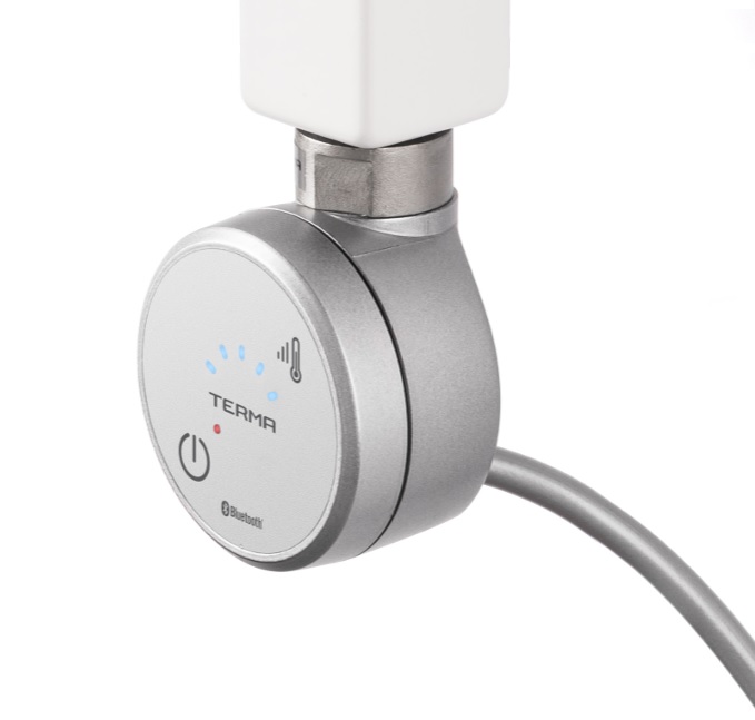Terma MOA BLUE topná tyč s termostatem a bluetooth, barva stříbrná