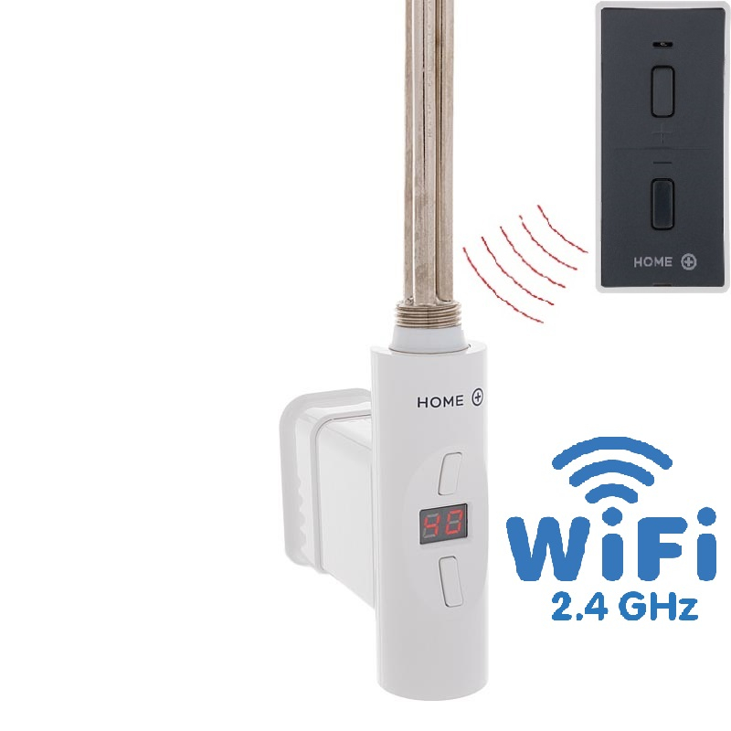 Hydronix Home Plus WiFi, O-profil, topná tyč, barva bílá s vypínačem bez kabelu