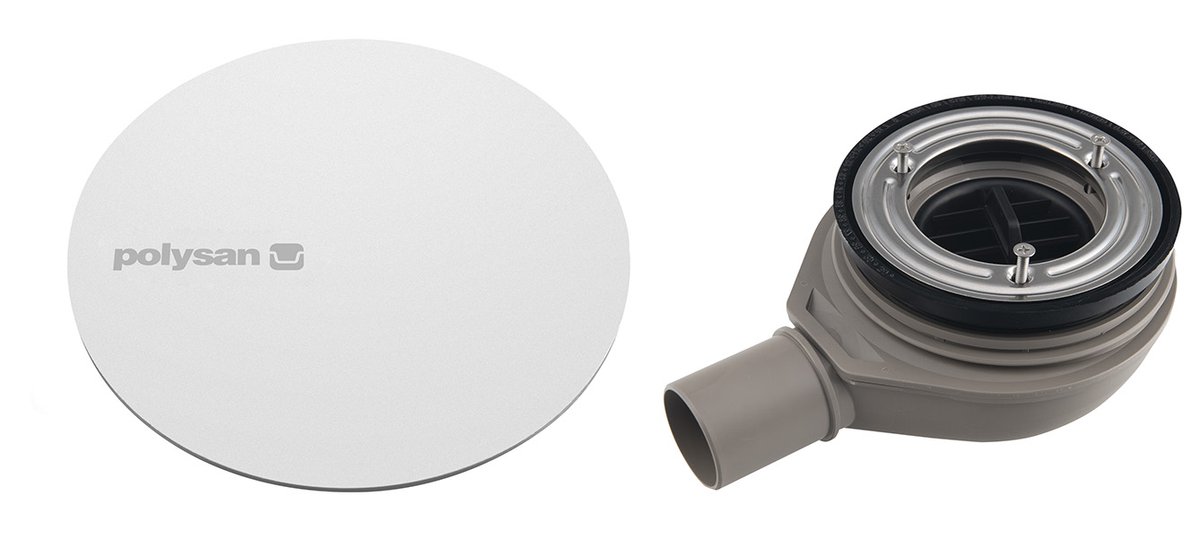 Polysan MIRAI vaničkový sifon, průměr 90mm, DN40, krytka bílá