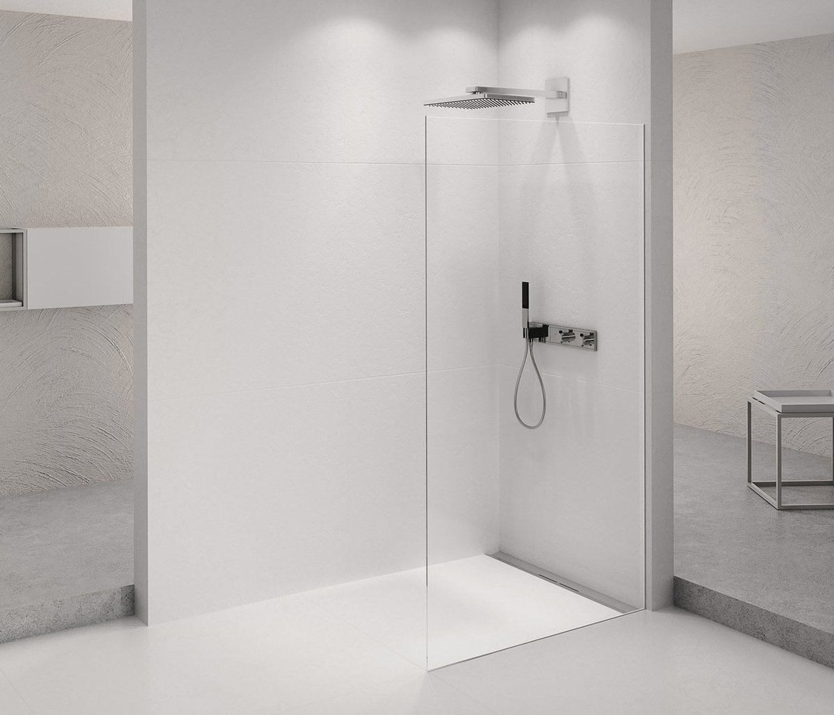 Polysan ARCHITEX CHROM sprchová zástěna 1062mm, čiré sklo