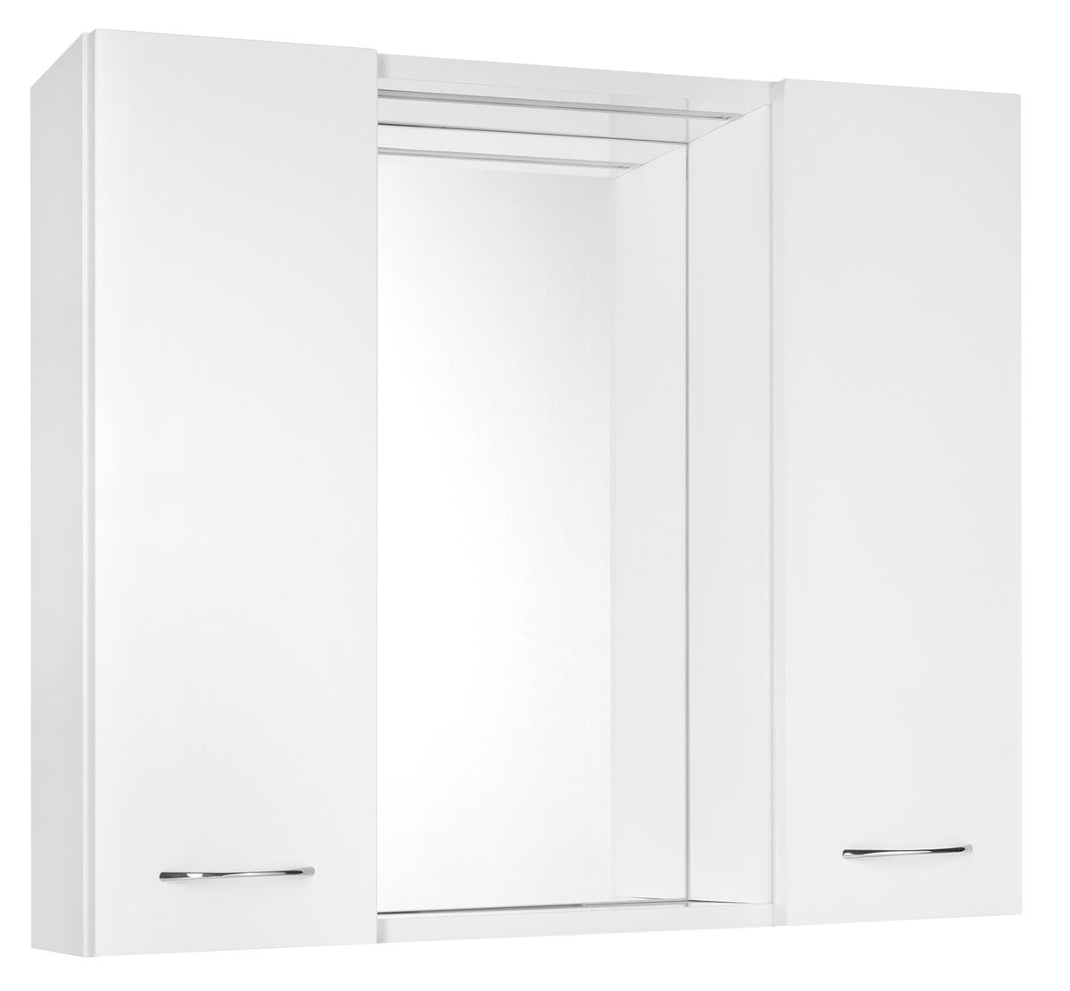 Aqualine ZOJA/KERAMIA FRESH STRIP galerka s LED osvětlením, 70x60x14cm, bílá, pohled zepředu
