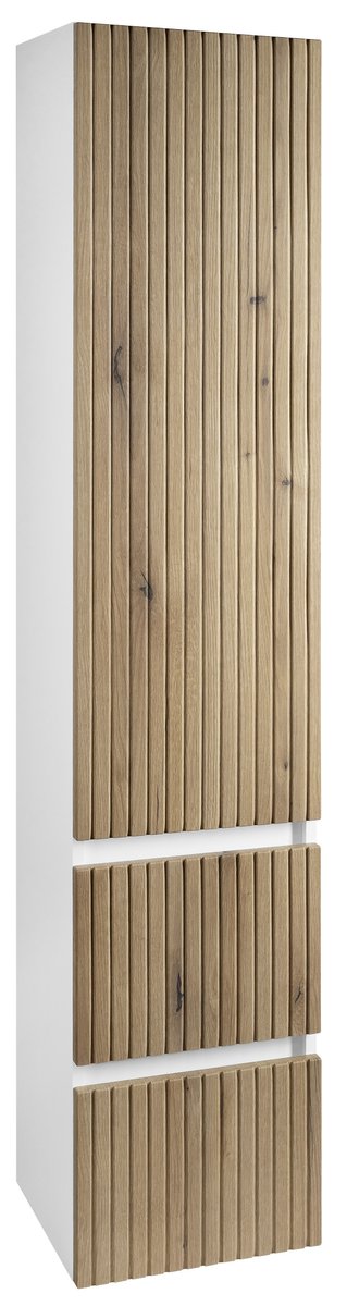 Aqualine PANEDA STRIP skříňka vysoká 35x165x31cm, levá/pravá, dub emporio