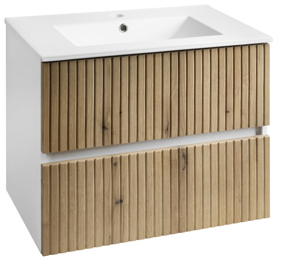 Aqualine PANEDA STRIP umyvadlová skříňka 69,5x55x45,2cm, dub emporio