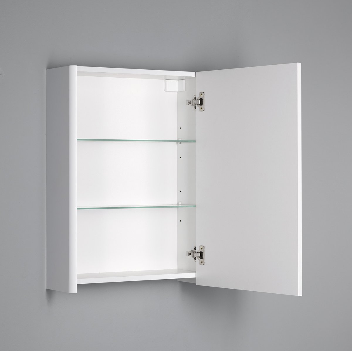 Aqualine DENEB galerka 50x70x18cm, bílá mat, s otevřenými dvířky