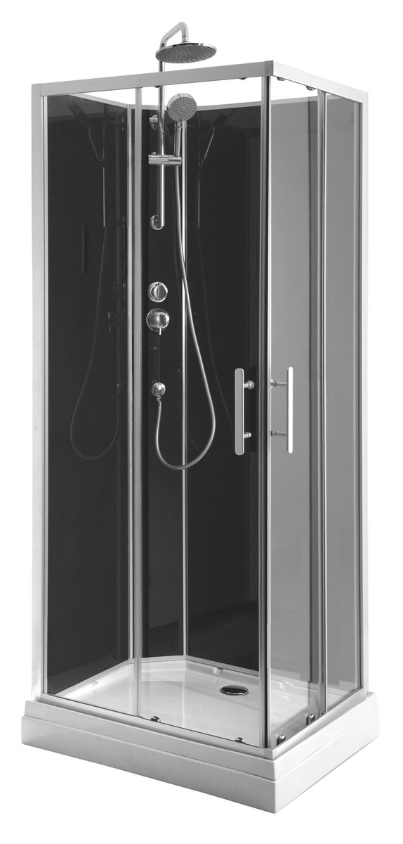 Aqualine GRANVIK obdélníkový sprchový box 700x900x2180mm, čiré sklo