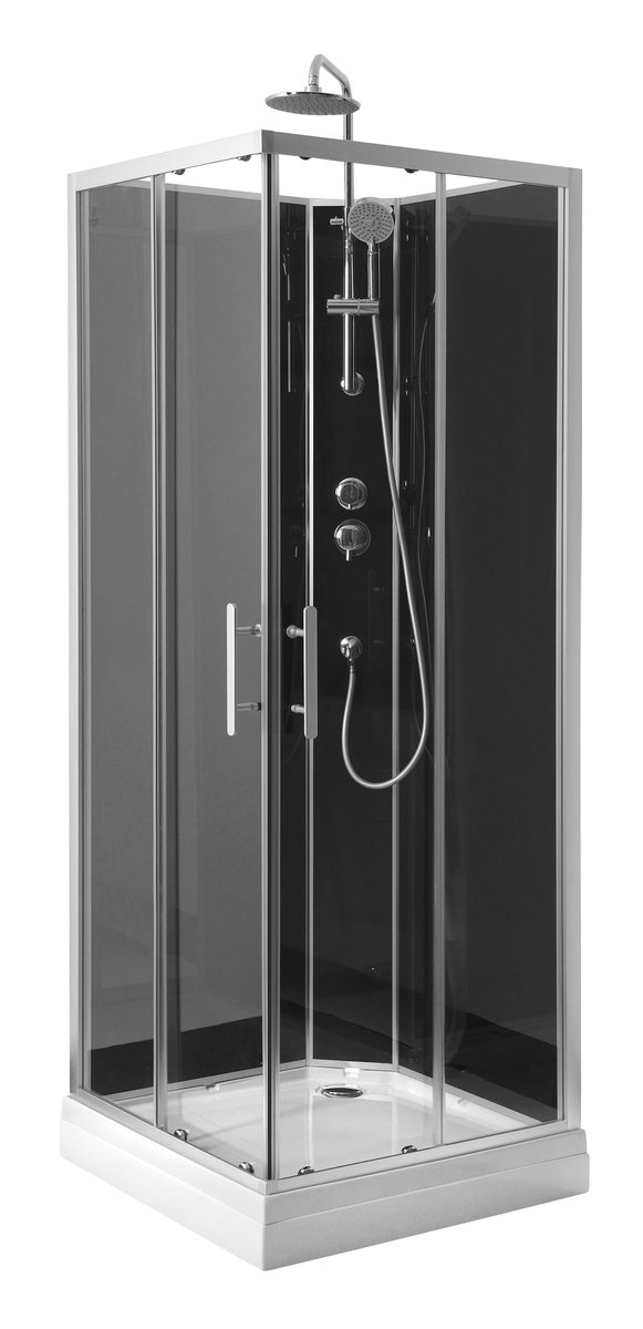 Aqualine GRANVIK čtvercový sprchový box 800x800x2180mm, čiré sklo
