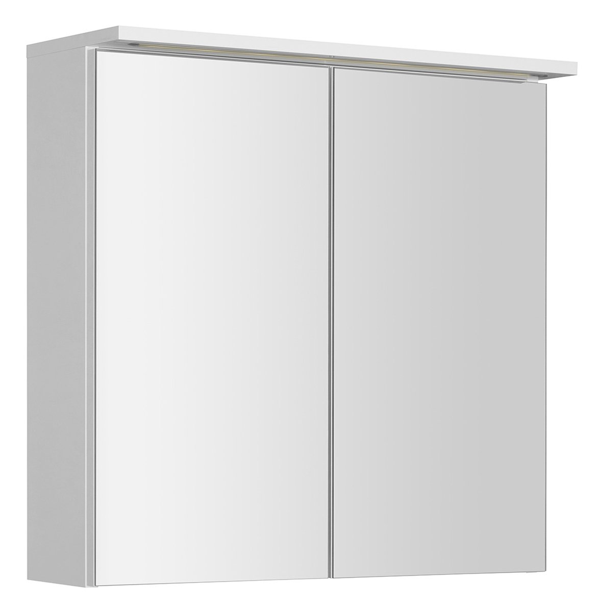 Aqualine KAWA STRIP galerka s LED osvětlením 70x70x22cm, bílá