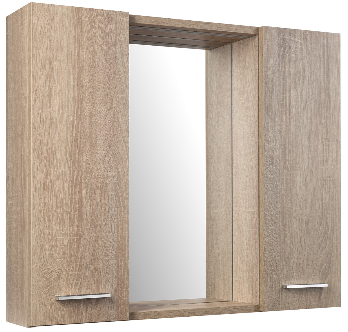 Aqualine ZOJA/KERAMIA FRESH STRIP galerka s LED osvětlením, 70x60x14cm, dub platin