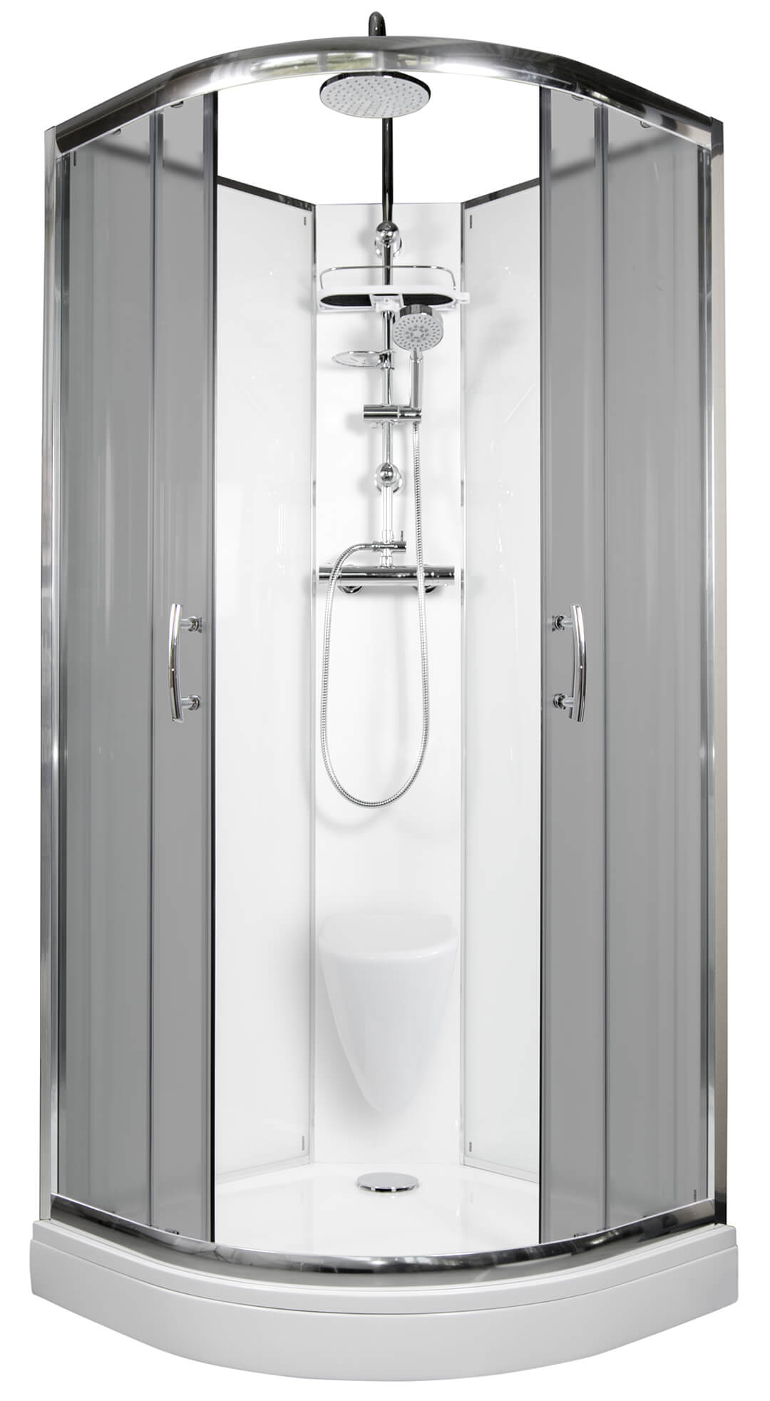 ARTTEC BRILIANT 90x90 cm - Sprchový box model 7 šedé sklo