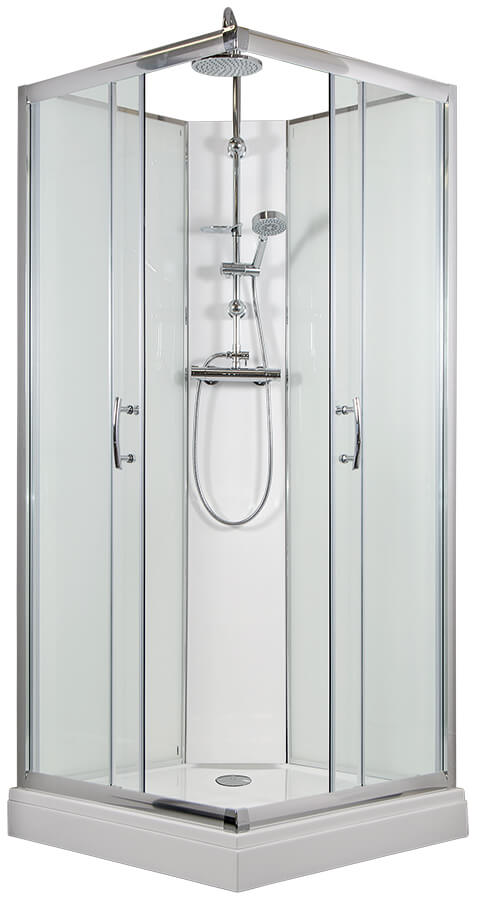 ARTTEC SMARAGD 90x90 cm - Termo sprchový box model 6 čiré sklo