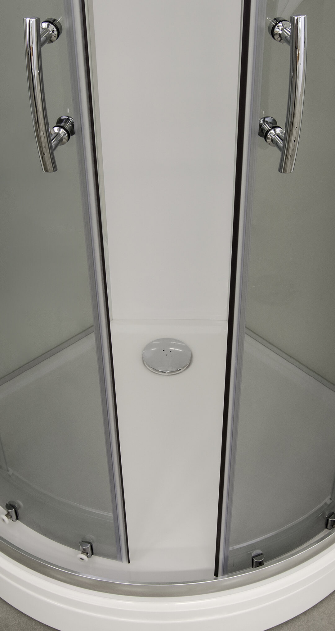 ARTTEC BRILIANT 90x90 cm -Termo sprchový box model 6 šedé sklo, pohled dovnitř koutu