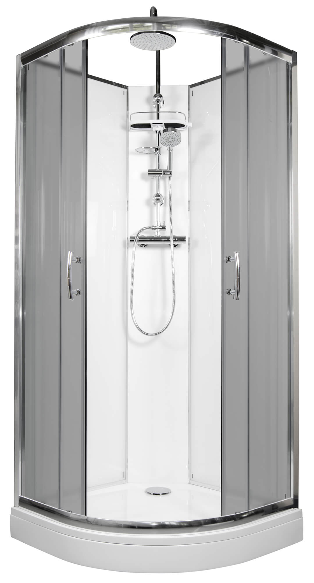 ARTTEC BRILIANT 90x90 cm -Termo sprchový box model 6 šedé sklo