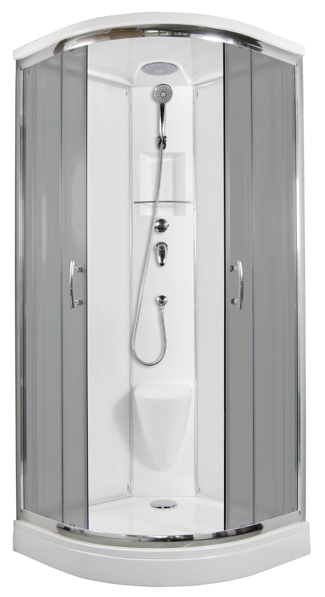 ARTTEC BRILIANT 90x90 cm - Sprchový box model 3 šedé sklo