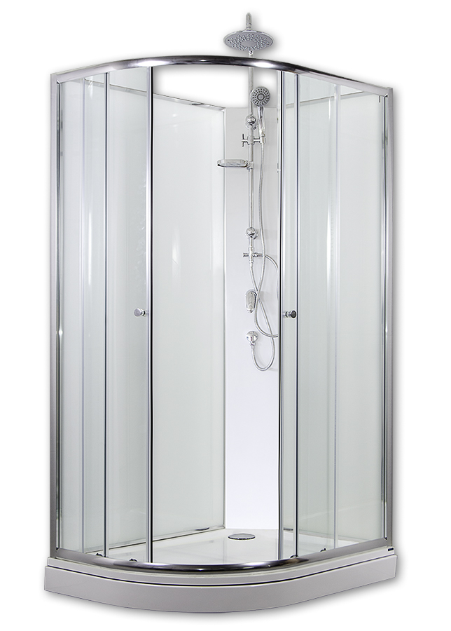 ARTTEC SIRIUS 120x90 cm - Sprchový box model 1 čiré sklo + sprchový set pravá vanička