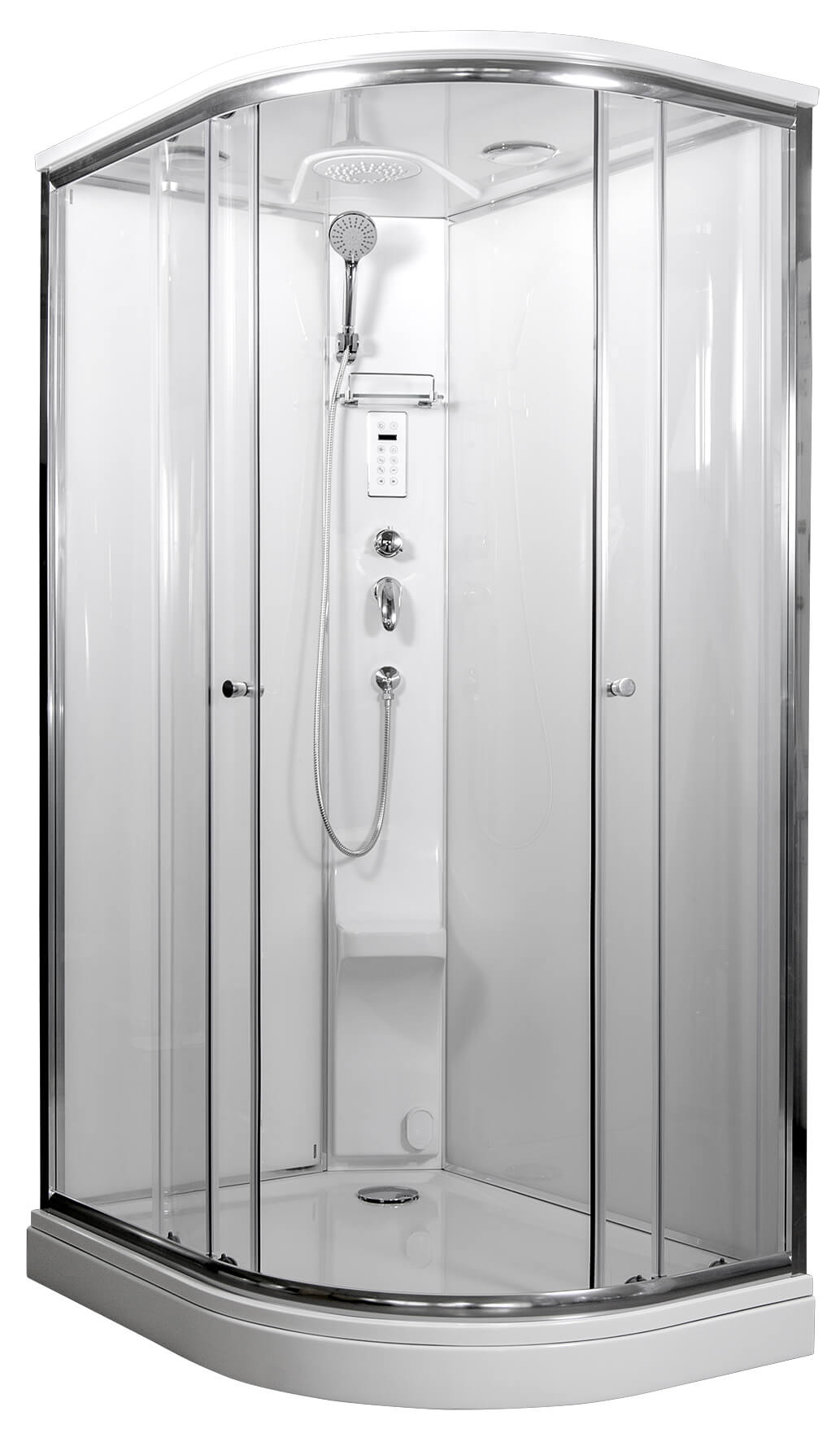 ARTTEC SIRIUS 120x90 cm - Parní sprchový box model 8 čiré sklo levá vanička