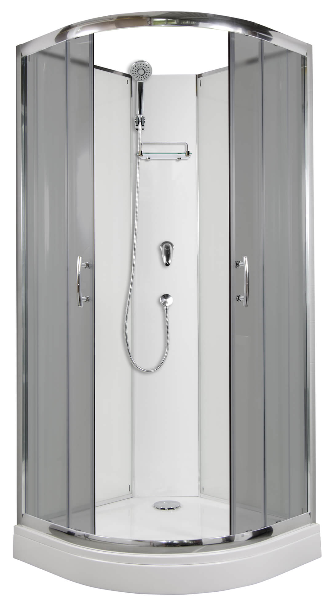 ARTTEC BRILIANT 90x90 cm - Sprchový box model 1 šedé sklo