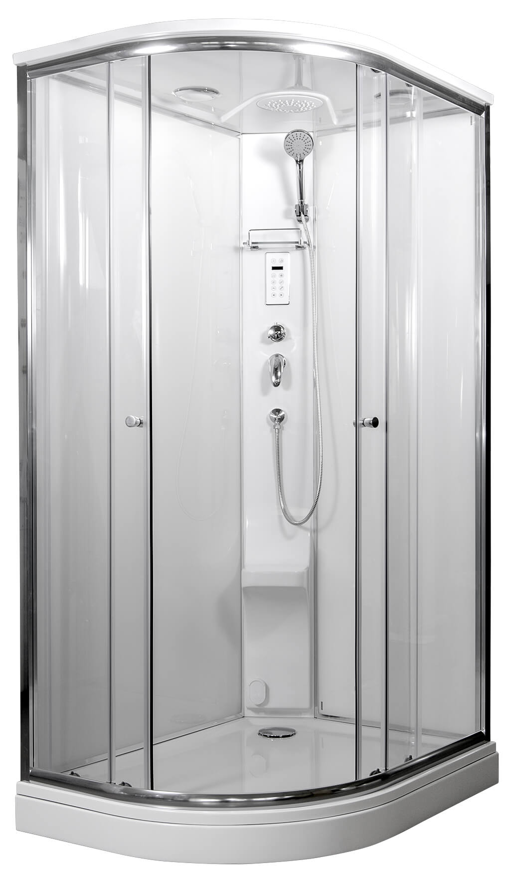 ARTTEC SIRIUS 120x90 cm - Parní sprchový box model 8 čiré sklo pravá vanička