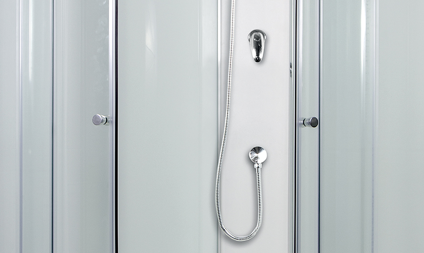ARTTEC SIRIUS 120x90 cm - Sprchový box model 2 chinchilla sklo pravá vanička, zadní panel s baterií