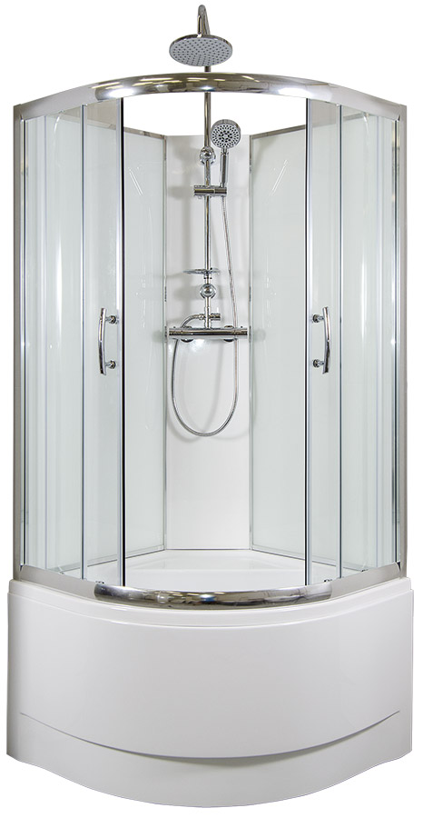 ARTTEC CALYPSO 90x90 cm - Termo sprchový box model 6 čiré sklo
