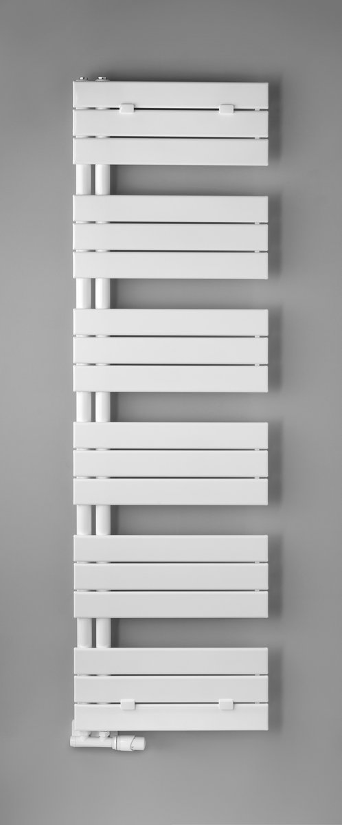 Aqualine MYTHOS otopné těleso 500x1730mm, bílá, na šedé stěně