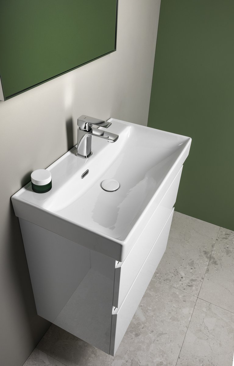 Aqualine PARLA keramické umyvadlo 80x38cm, bílá, se skříňkou v koupelně 2