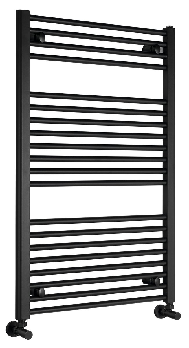 Aqualine DIRECT otopné těleso s bočním připojením 600x960mm, černá mat