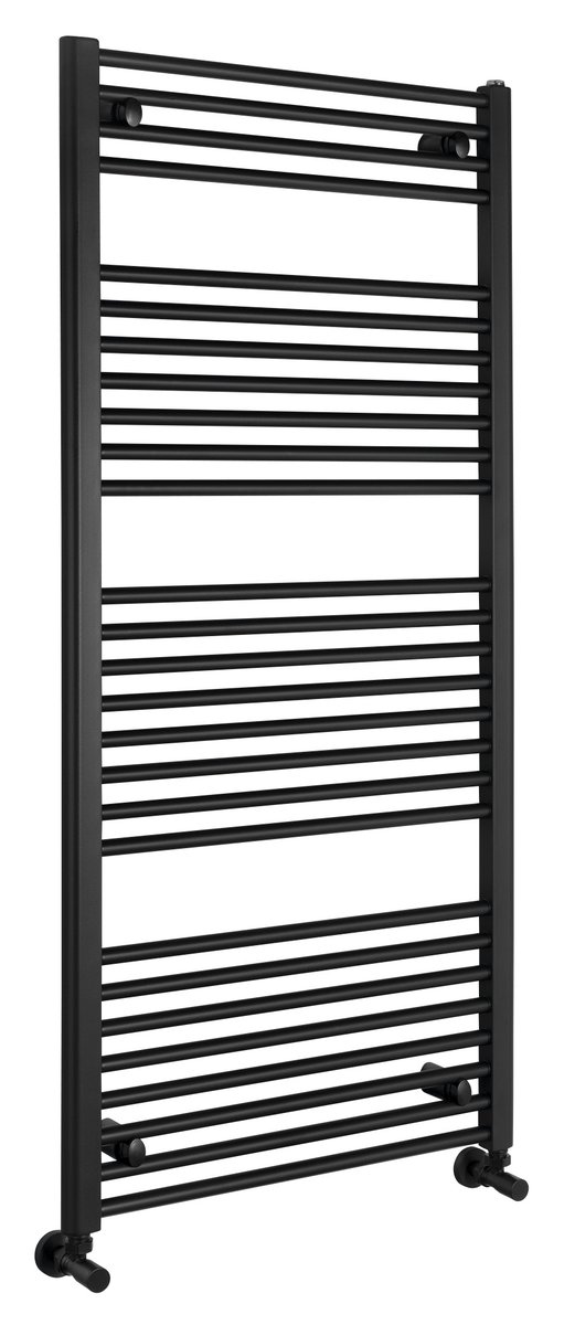 Aqualine DIRECT otopné těleso s bočním připojením 600x1320mm, černá mat