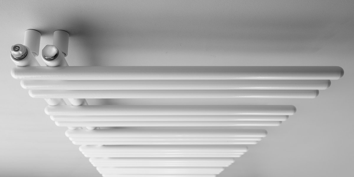 Aqualine POSEIDON otopné těleso 550x1740mm, bílá, detail horní části