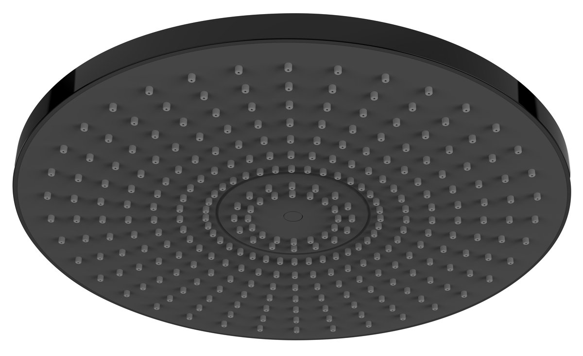 Aqualine Hlavová sprcha, průměr 300mm, ABS/černá mat