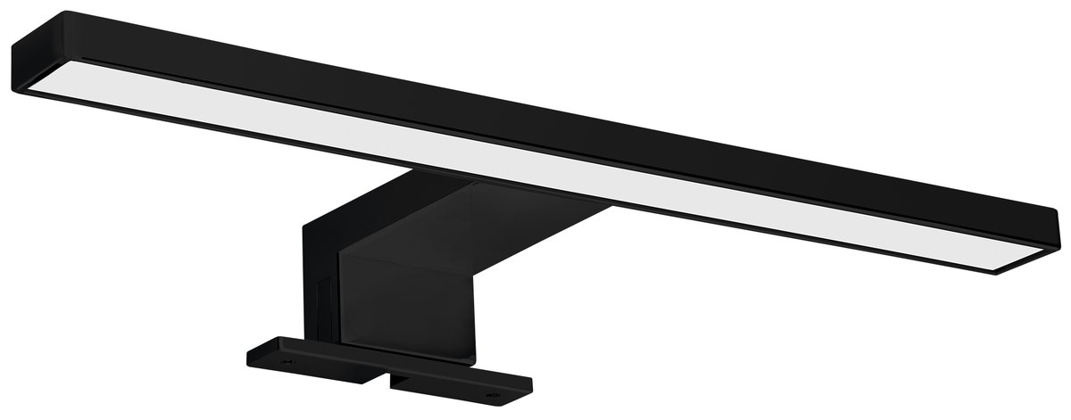 Aqualine SERAPA LED svítidlo 5W, 230V, 300x40x100mm, IP44, plast, černá mat