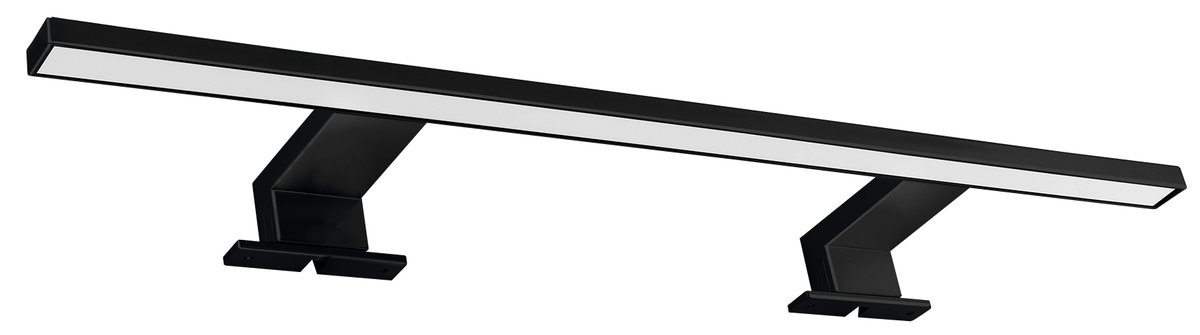 Aqualine SERAPA LED svítidlo, 9W, 230V, 600x40x100mm, IP44, hliník, černá mat
