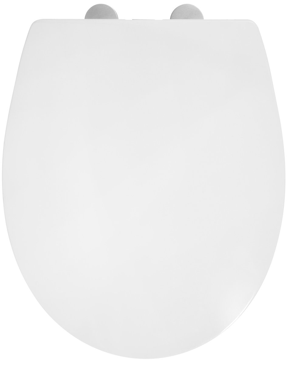 Aqualine JOAN WC sedátko, SLIM, Soft Close, Easy Take, bílá, pohled shora