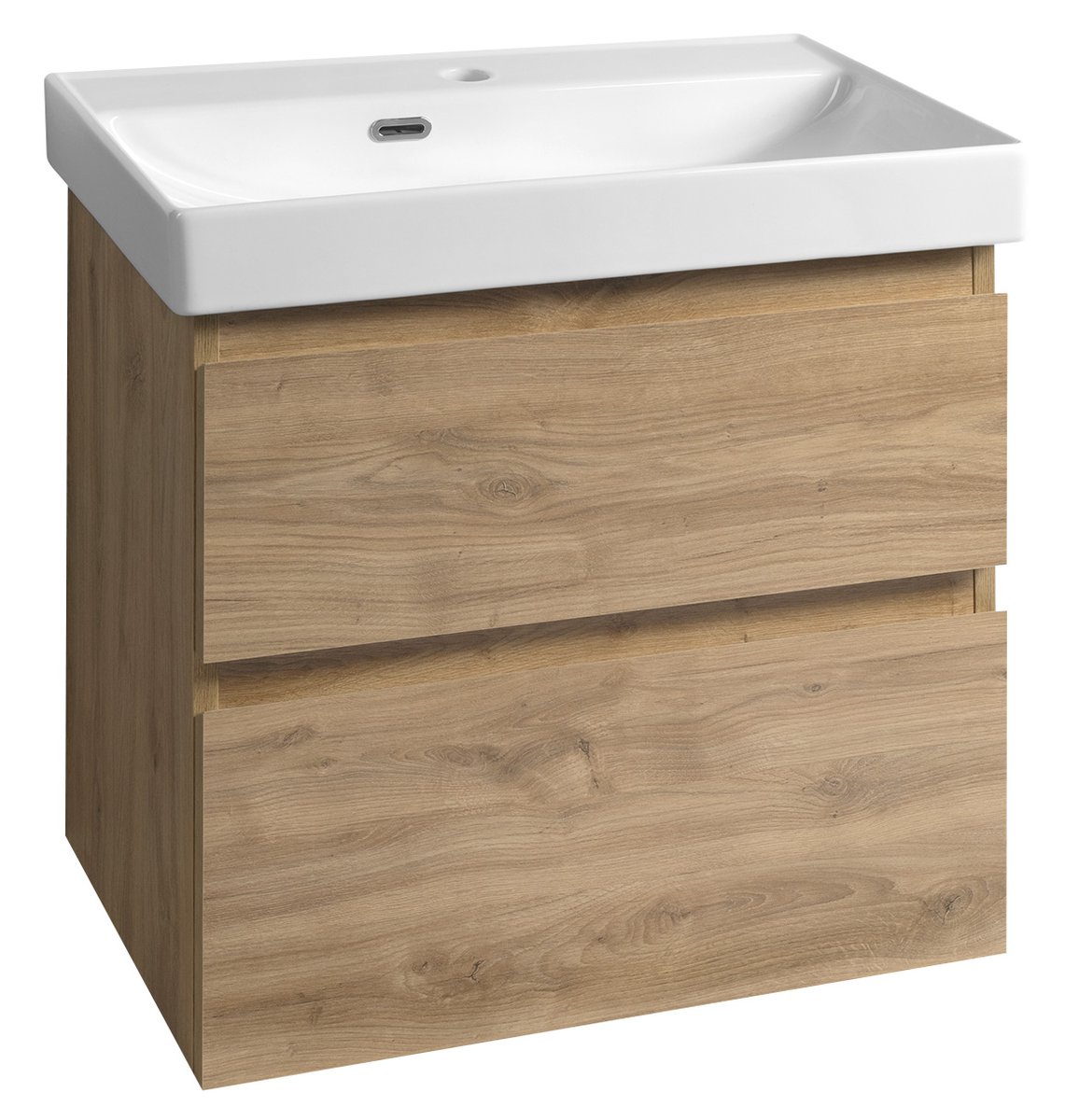 Aqualine ALTAIR umyvadlová skříňka 61,5x60x37cm, dub emporio