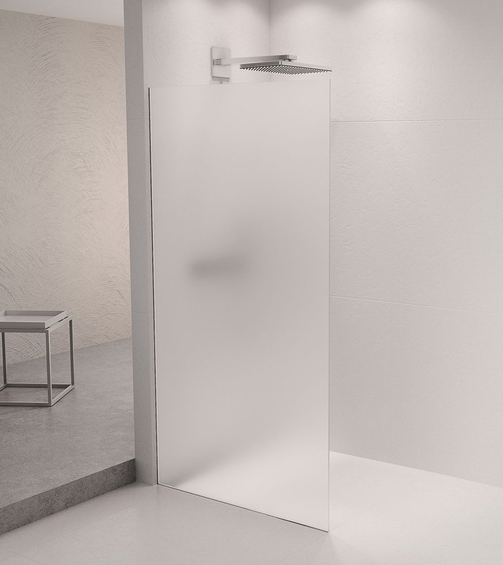 Polysan ARCHITEX sada pro uchycení skla podlaha-stěna se spádovou lištou, 1615x2105mm, levá, leštěný hliník, ve sprchovém koutě 2