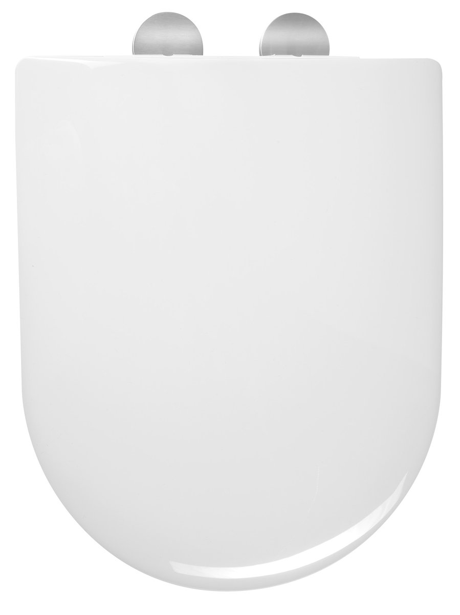 Aqualine HYGIE WC sedátko, Soft Close, bílá, pohled shora