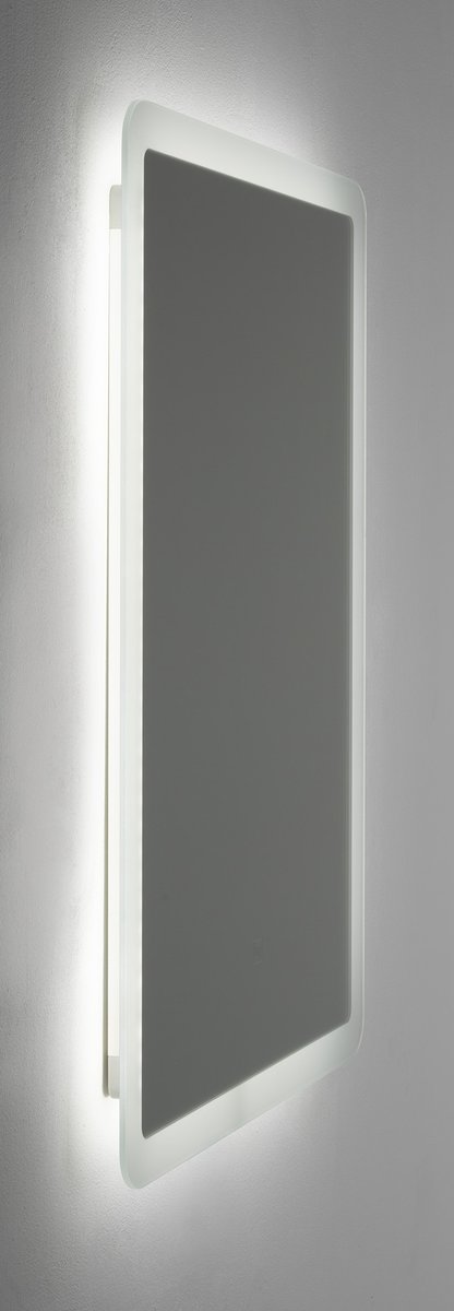 Aqualine FAGO zrcadlo s LED osvětlením 50x70cm, dotykový senzor, stmívatelné, s podsvícením