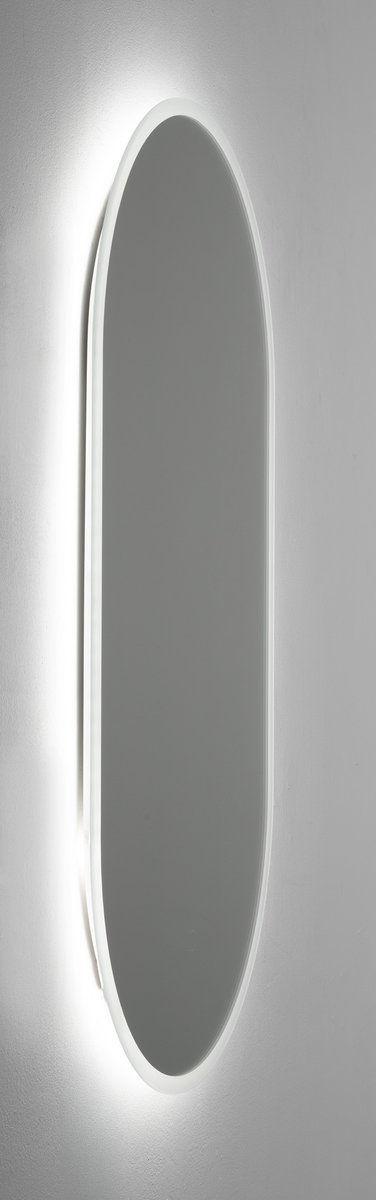 Aqualine MAGARA oválné zrcadlo s LED osvětlením 45x80cm, dotykový senzor, stmívatelné, s podsvícením