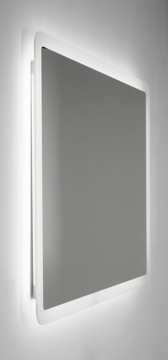 Aqualine FAGO zrcadlo s LED osvětlením 80x60cm, dotykový senzor, stmívatelné, s podsvícením