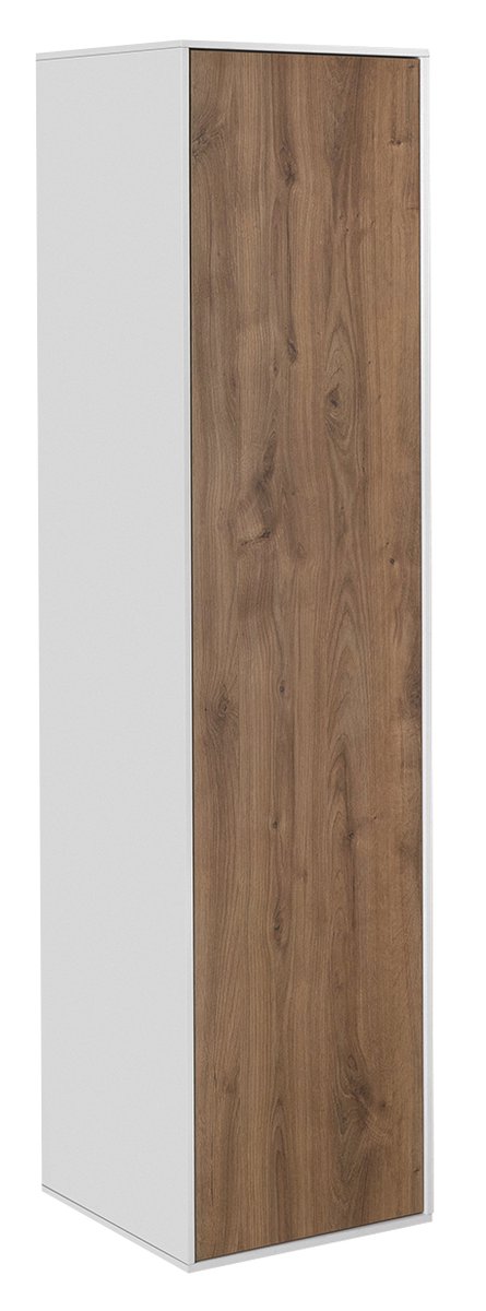 Aqualine ZANYA vysoká skříňka 35x140x30cm, bílá mat/dub emporio