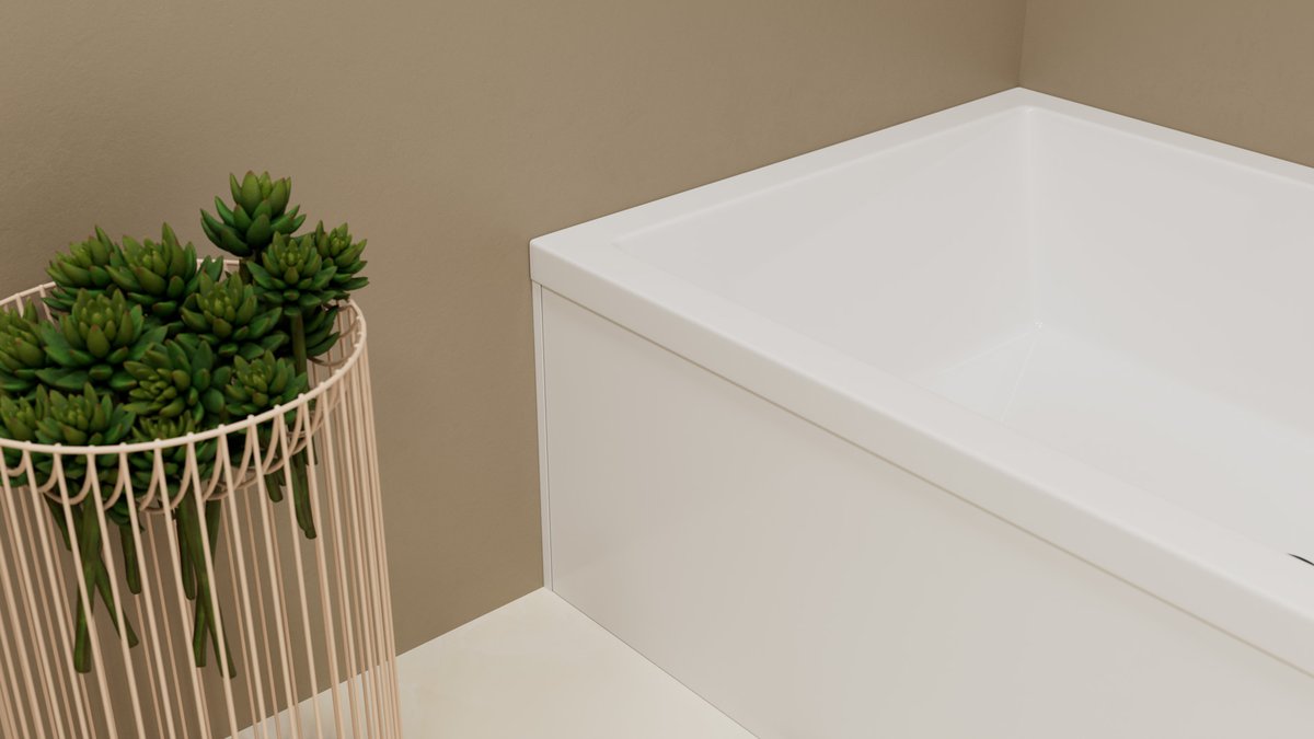 Polysan UNIVERSAL rohový panel 120x90x36cm, L/R, panel vany v koupelně 2