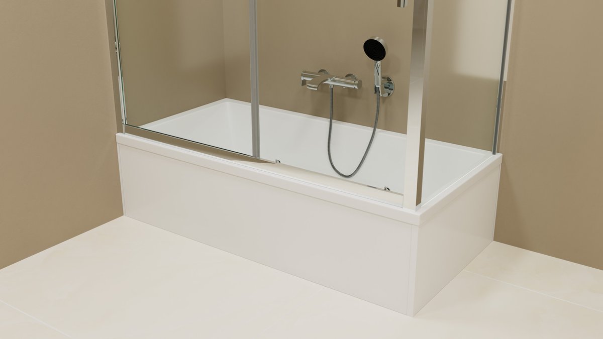 Polysan UNIVERSAL rohový panel 140x75x36cm, L/R, panel vany v koupelně