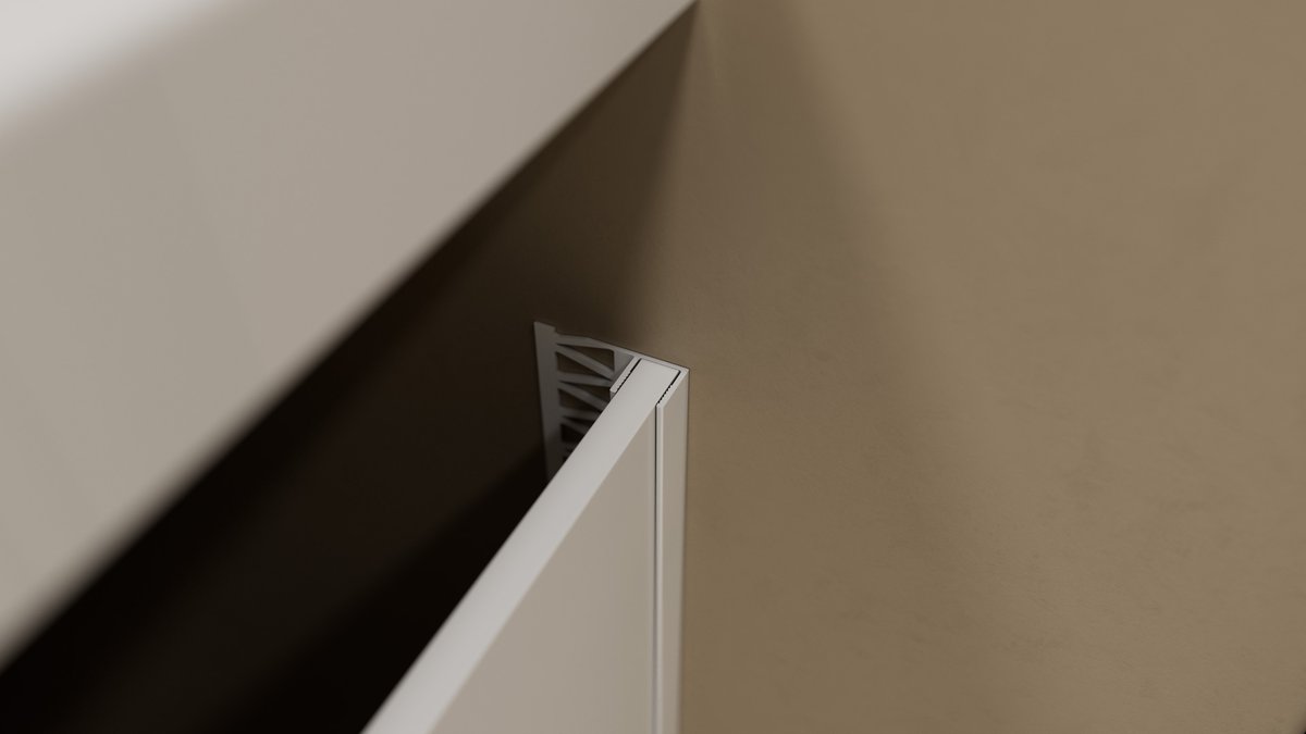 Polysan UNIVERSAL rohový panel 200x90x59cm, L/R, detail rohového spoje