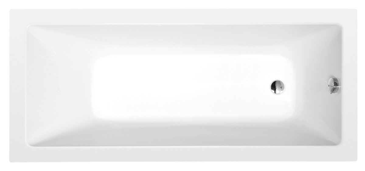 Polysan NOEMI obdélníková vana 160x70x39cm, bílá mat