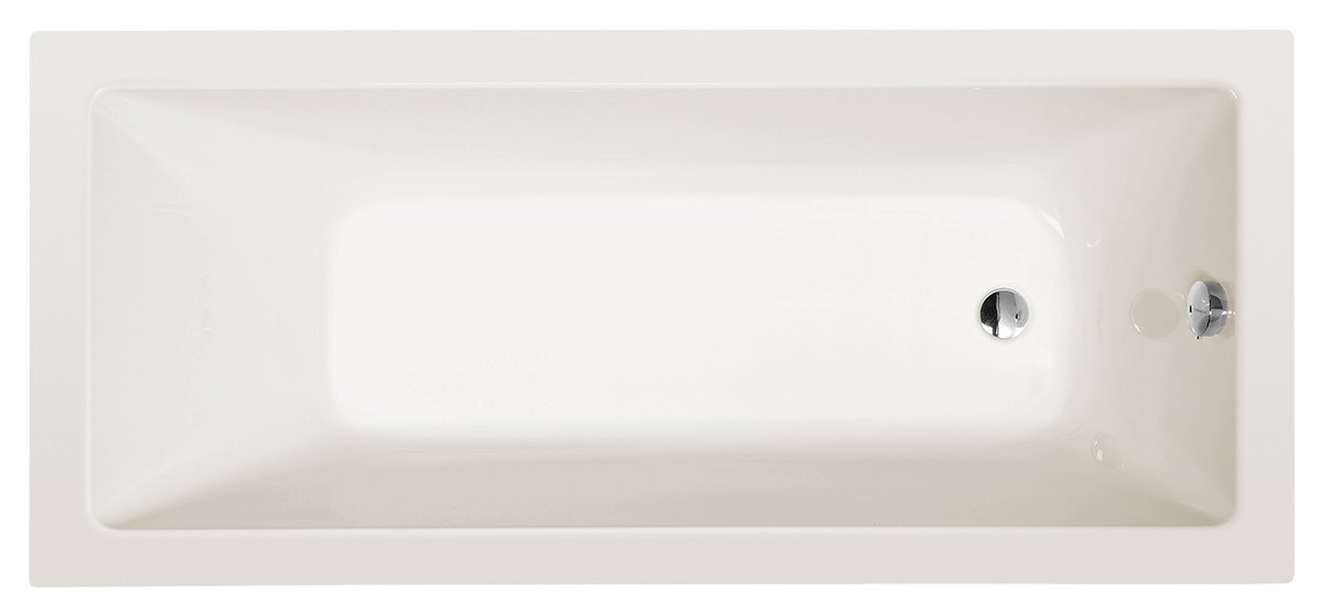 Polysan NOEMI obdélníková vana 160x70x39cm, ivory