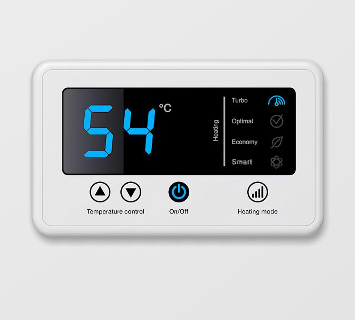 THERMEX IF COMFORT elektrický bojler, zásobník, 30 l, WIFI, vertikální, bílá, detail ovládacího panelu s displejem