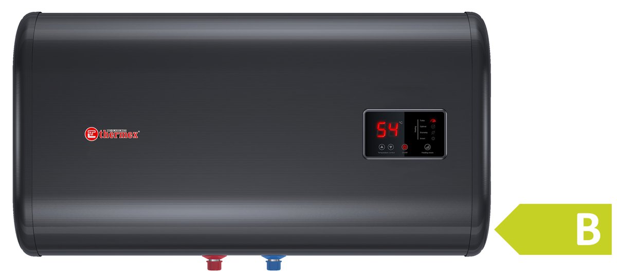 THERMEX ID SHADOW elektrický bojler, zásobník, 50 l, WIFI, horizontální, černá