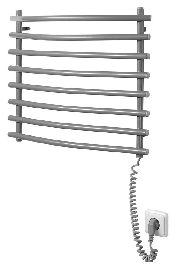 Aqualine SUCH elektrický sušák ručníků, 570x465mm, 72W, šedý hliník-metalíza (RAL9007)