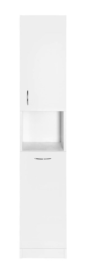 Aqualine SIMPLEX ECO vysoká skříňka s košem 30x180x30cm, pohled zepředu
